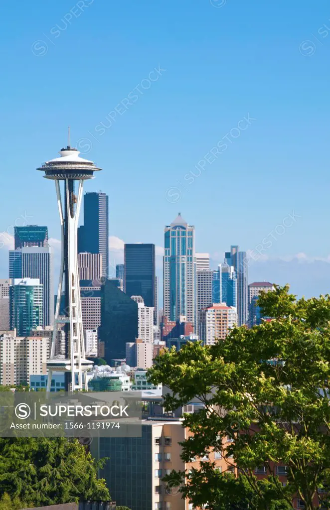 Seattle, Washington skyline from Queen Anne´s Hill in 2011