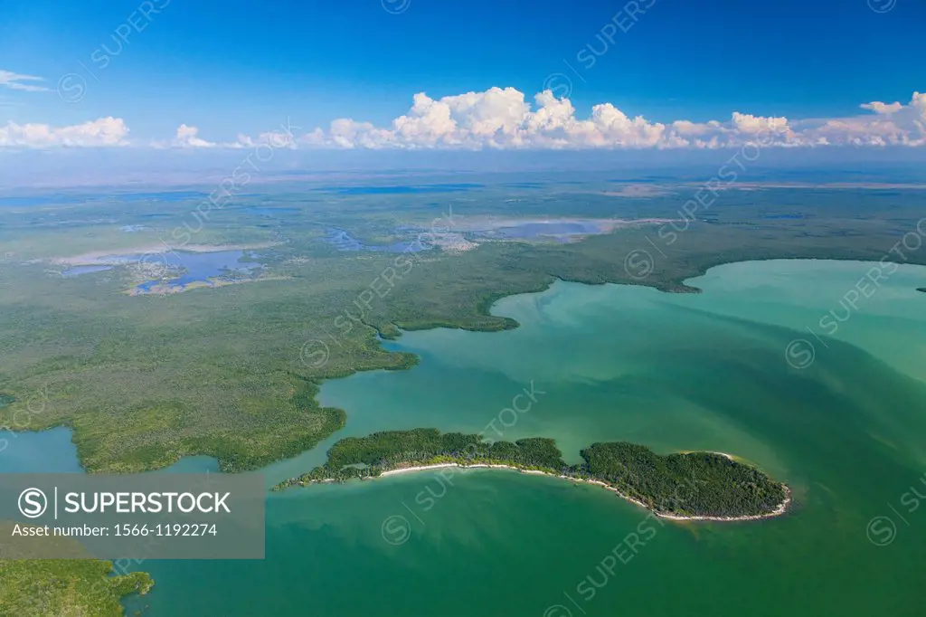 Aerial view, Everglades National Park, Florida, USA.