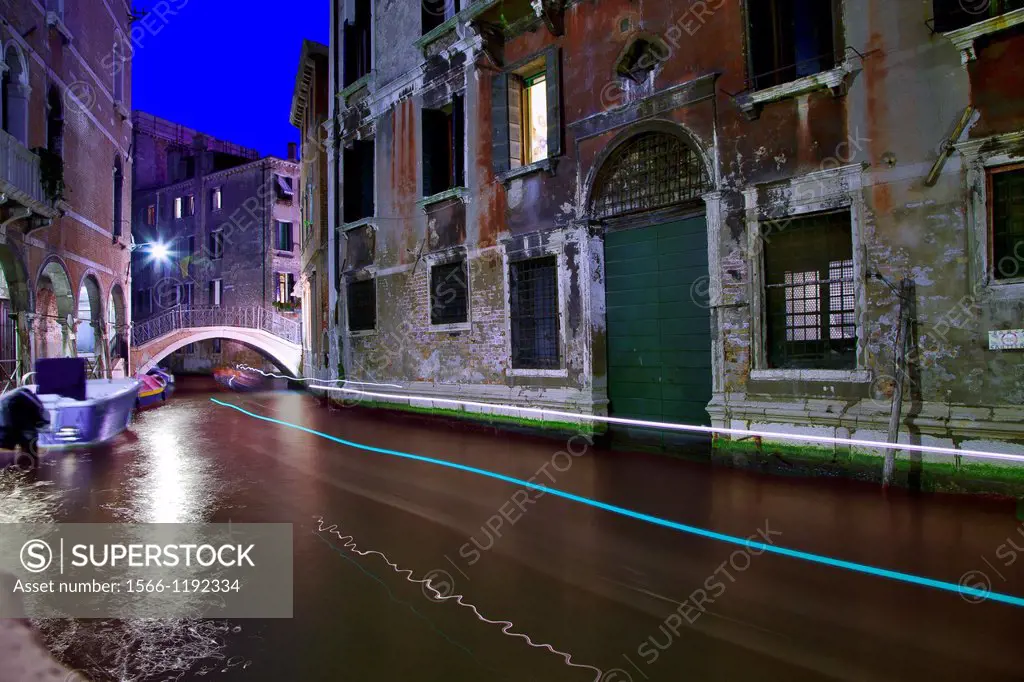 italy, venice: san marco by night
