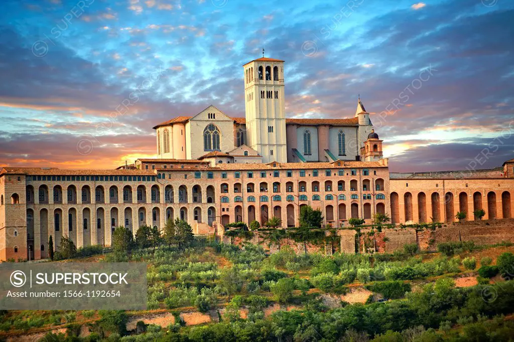 Papal Basilica of St Francis of Assisi,  Basilica Papale di San Francesco  Assisi, Italy