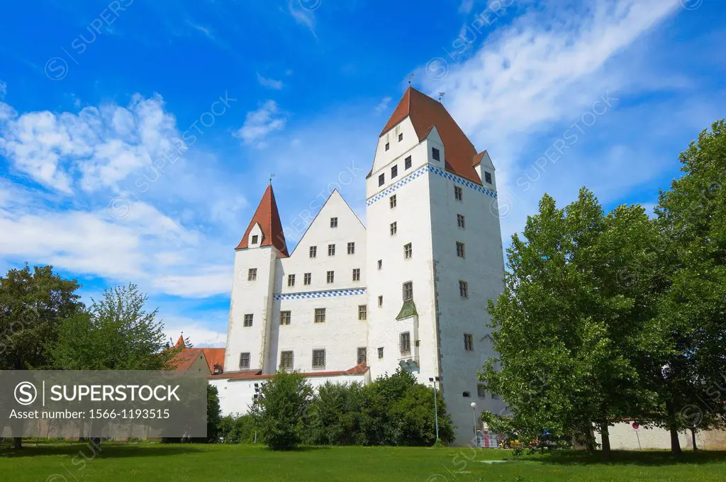 Ingolstadt, New Castle , Neues Schloss castle, Upper Bavaria, Bavaria, Germany.