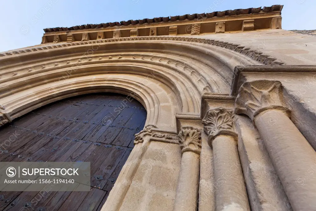 Romanesque church Iglesia de Santa Cruz, Baeza, Jaen, Andalusia, Spain