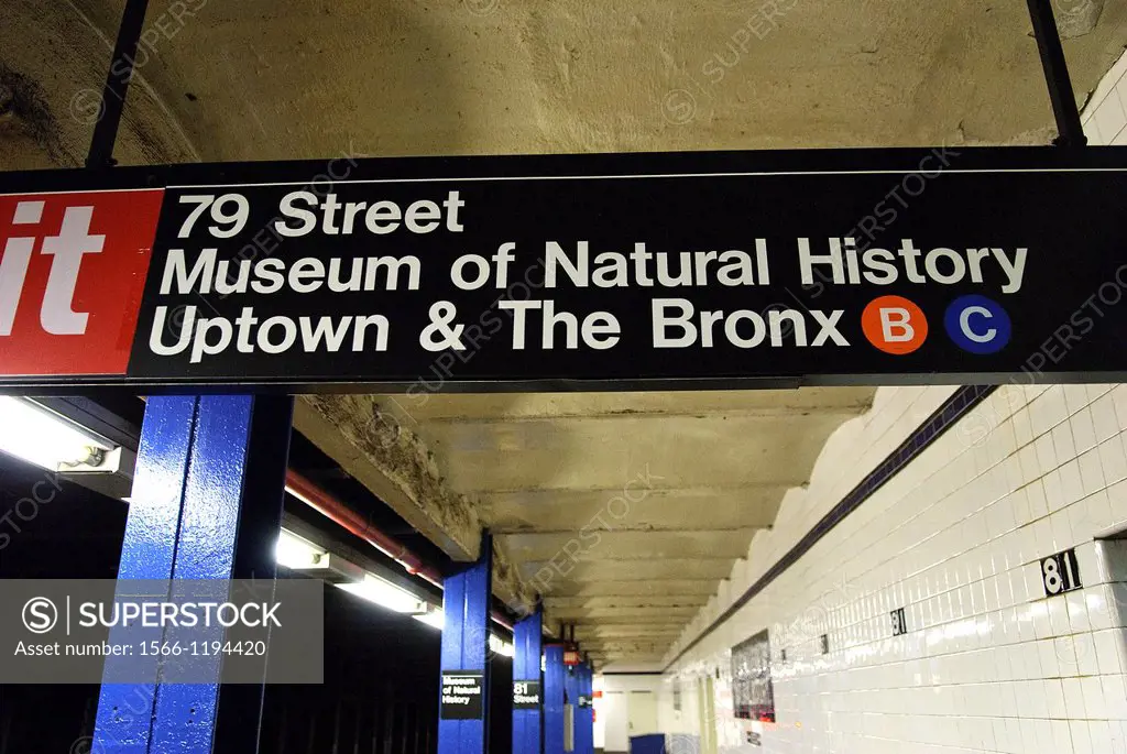 Museum of Natural History subway station, New York City, Manhattan