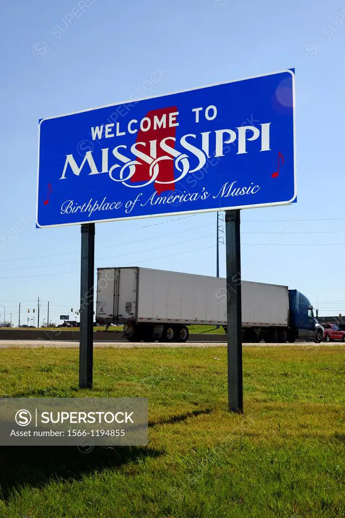Welcome Sign Mississippi MS USA