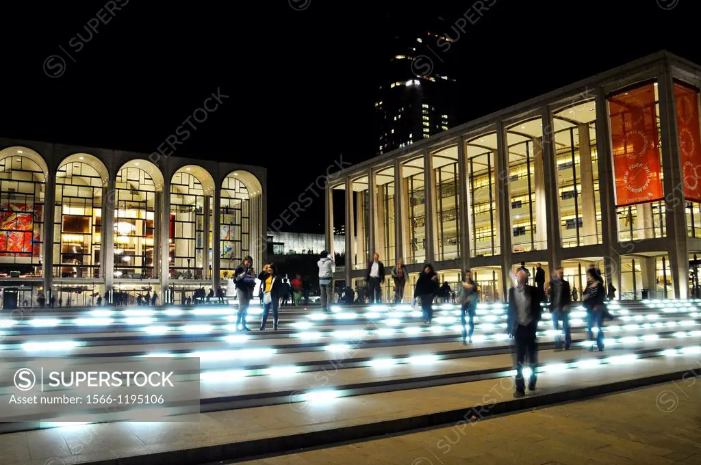The renovated Lincoln Center Performing Arts center, Broadway, New York City, USA,