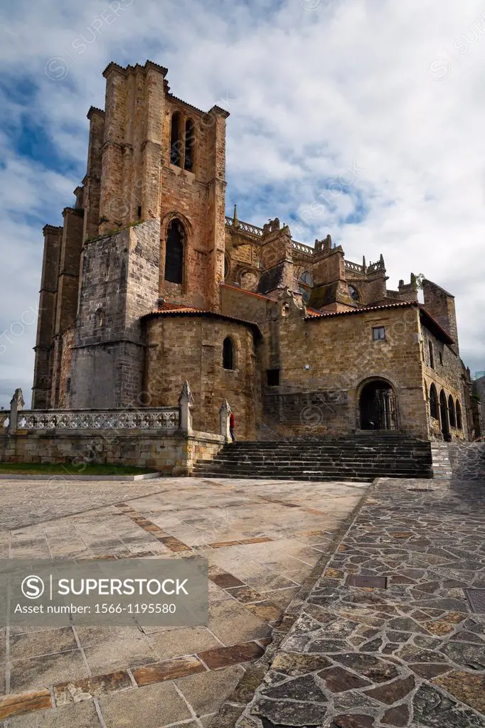 Santa María´s church in Castro-Urdiales  Santander  Cantabria  Spain
