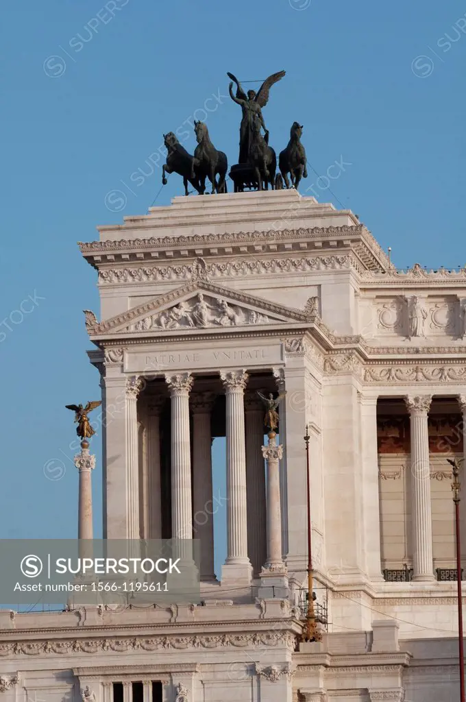 Italy, Lazio, Rome, Piazza Venezia Square, Monument to Vittorio Emanuele II, also known as Vittoriano or Altare della Patria