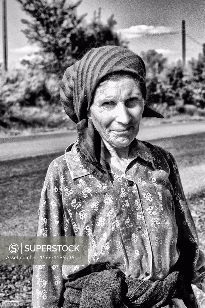 Albania close up of woman outside Tirana Albania