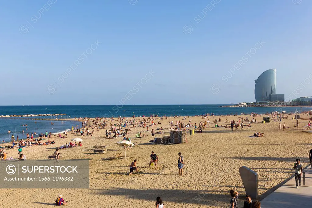 Beach of La Barceloneta  Barecelona