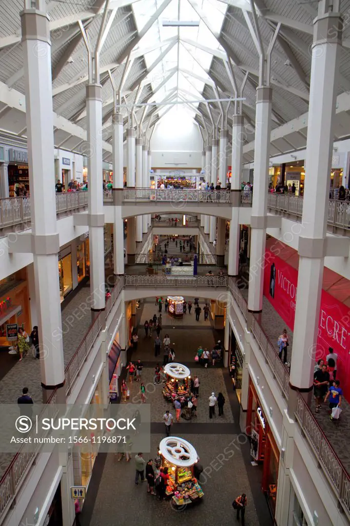 Rhode Island, Providence, Providence Place Mall, shopping, inside, interior, multi-level, overview,