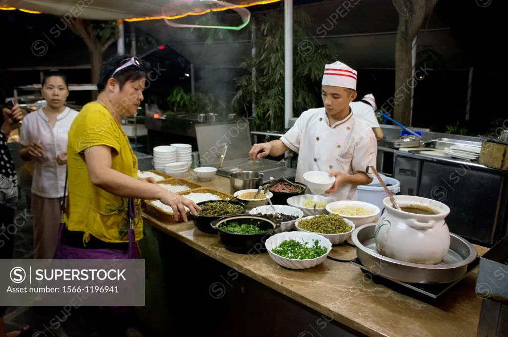 Cooks at Lageur Resort Sanya Beach, Hainan Island.