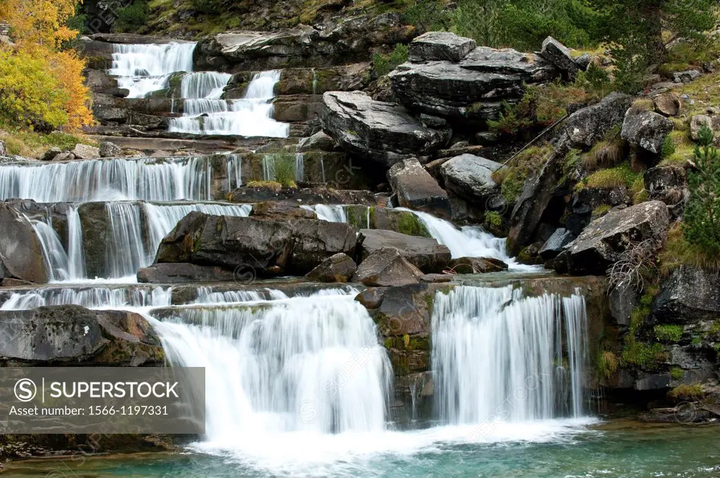 Soaso harrows waterfall, Ordesa & Monte Perdido National Park, Huesca, Aragon ,Spain