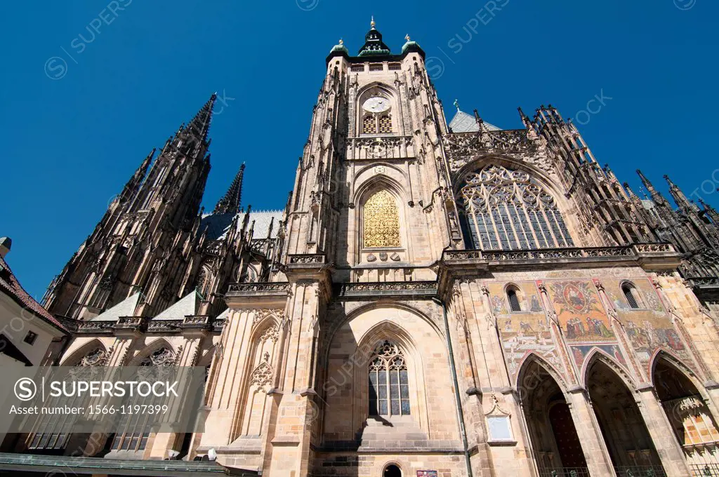 St Vitus Cathedral at Prague Castle, Prague, Czech Republic