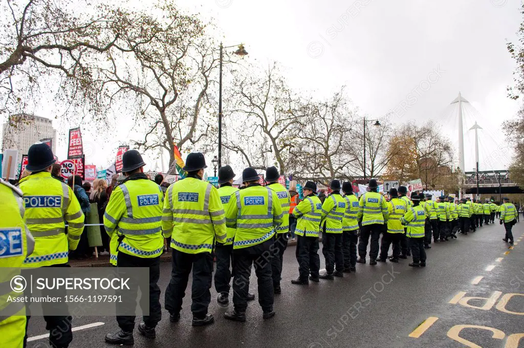 Student protest against rise in tuition fees, London, 21/11/2012