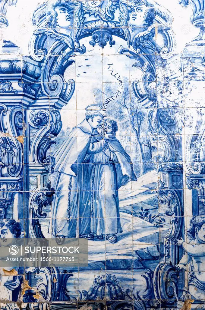 Convento e Igreja de Santo António, Convent and Church of Santo António, Interior and azulejos, Painted Tiles, Recife, Pernambuco state, Brazil