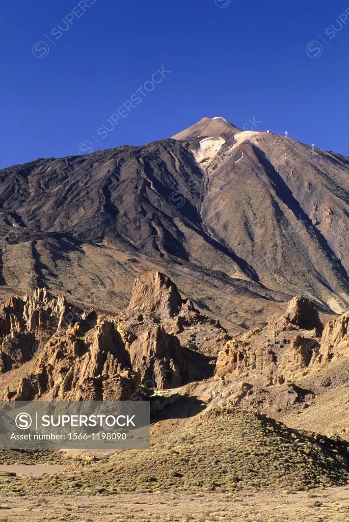 Roques de Garcia, Caldeira de las Canadas, Mount Teide, National Park, Tenerife, Canary Islands, Atlantic Ocean