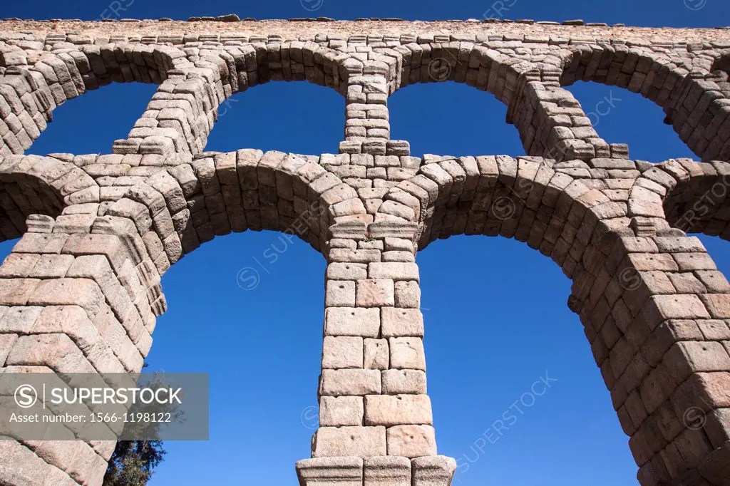 Roman Aqueduct. Segovia, Spain