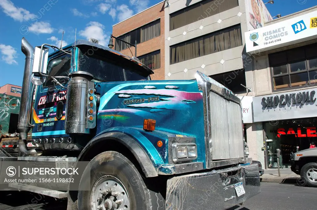 New York City, truck in Flushing, Queens