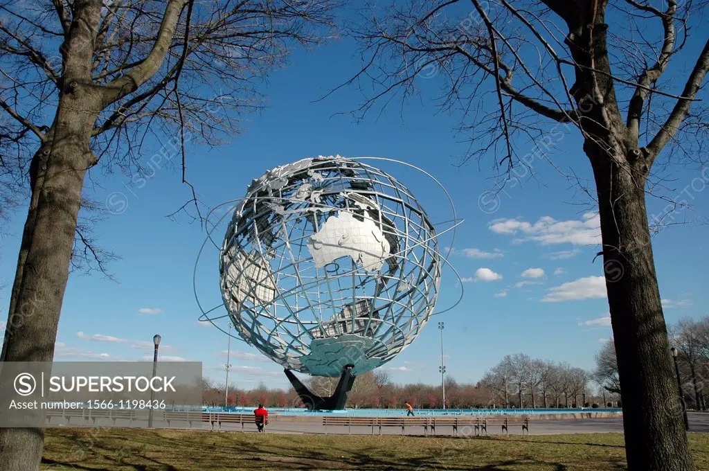 New York City, the Unisphere at Flushing Meadows Corona Park, Queens