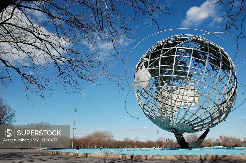 New York City, the Unisphere at Flushing Meadows Corona Park, Queens