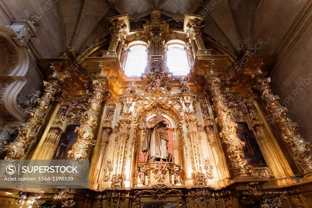 Altar in the Cathedral of Santa María, Segovia, Castilla-Leon, Spain