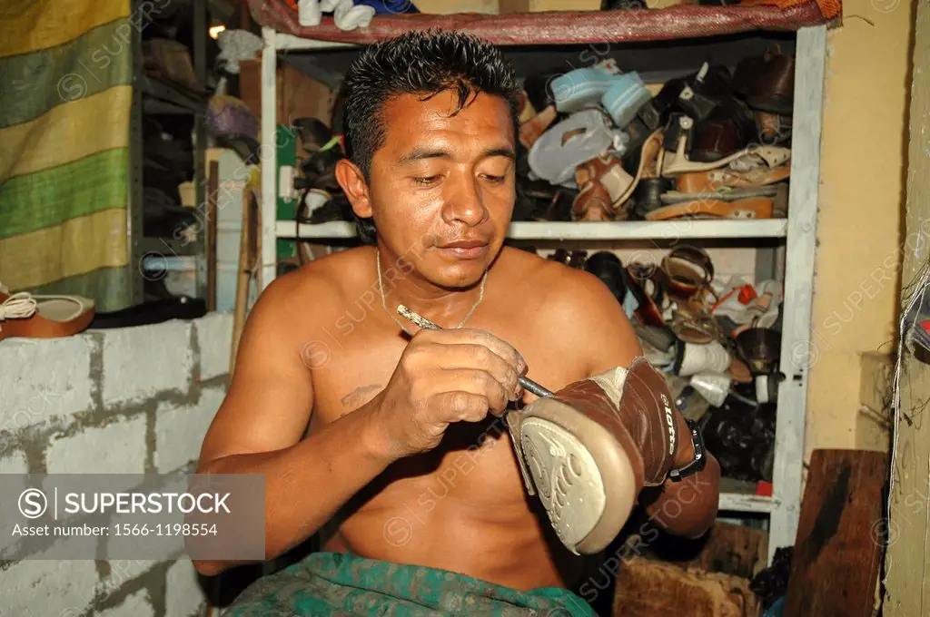 Shoe Repair man Colombia, South America