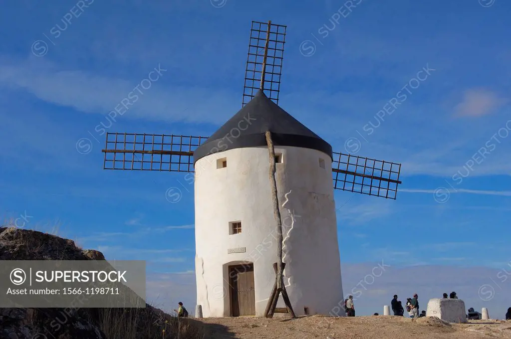 Windmill, Consuegra, Toledo province, Route of Don Quixote, Castilla-La Mancha, Spain.