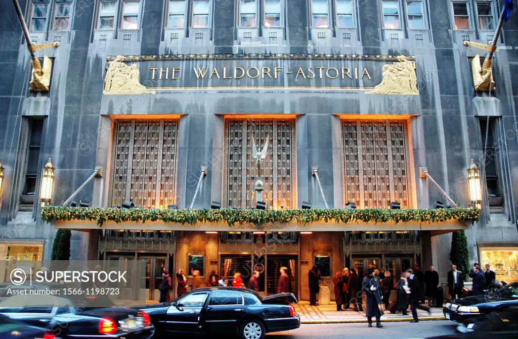 New York City, the Waldorf-Astoria Hotel, Park Avenue, Midtown Manhattan