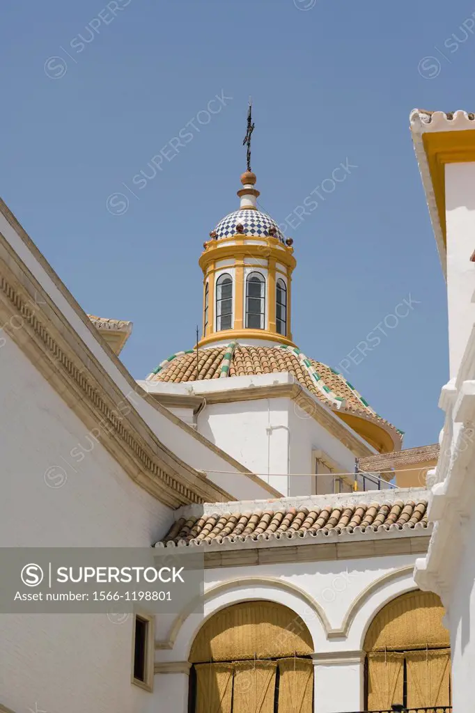 Plaza de toros de la Real Maestranza de Caballeria de Sevilla, Bullfighting ring, Paseo de Cristobal Colon, El Arenal, Seville, Sevilla, Andalusia, Sp...