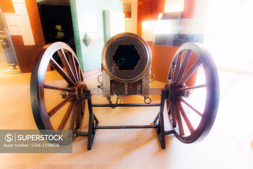 Old cannon. Army Museum, Alcazar, Segovia, Spain