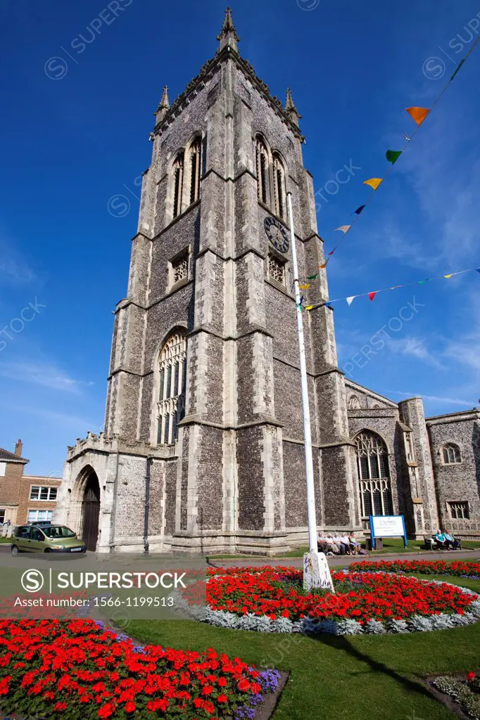 Tallest Church Tower in Norfolk St Peter and St Paul at Cromer Norfolk England