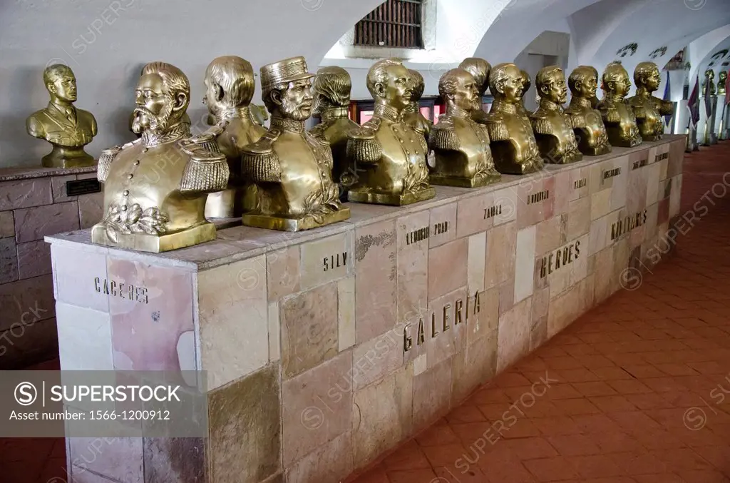 Real Felipe fort in Lima city  Peru  Peruvian heroes gallery 