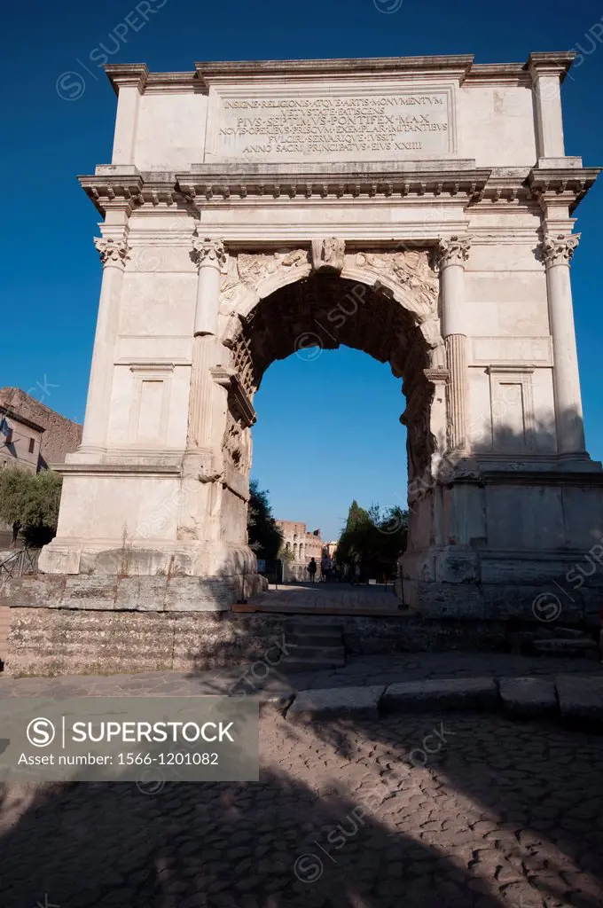Italy, Lazio, Rome, Arco Di Tito, Arch of Titus