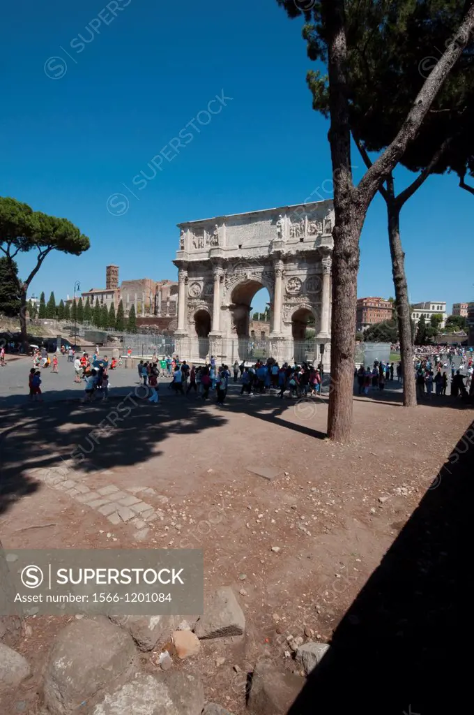 Italy, Lazio, Rome, Arco Di Constantino, Arch of Constantine