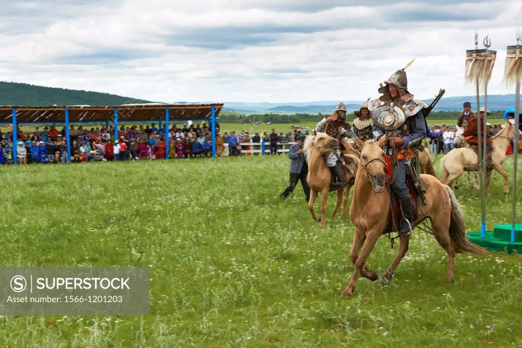 Mongolia, Khentii province, Badshireet, Naadam festival, Buriat population