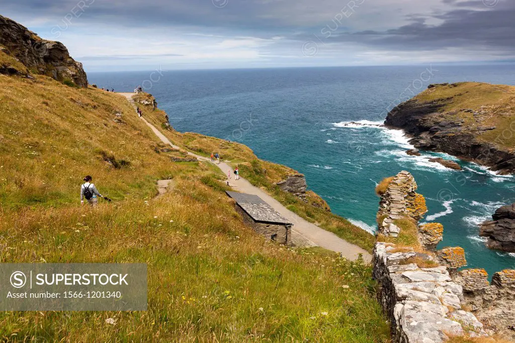 Tintagel and the surrounding area. In legend it was King Arthur´s Castle fortress and was believed to have been constructed around AD1140.