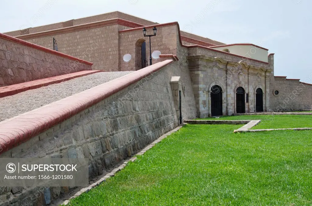 Real Felipe fort in Lima city  Peru 