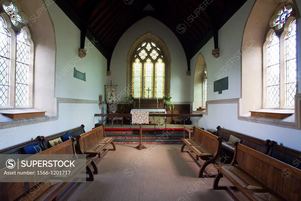Altar at St Botolphs Church Iken Suffolk England