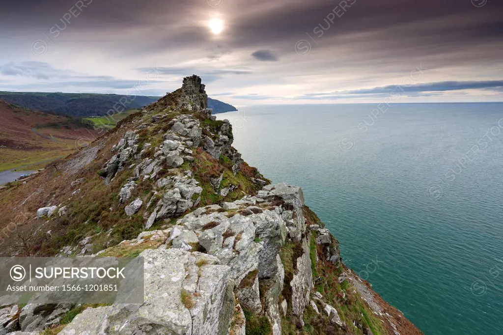 Valley of the Rocks in the Exmoor National Park near Lynton and Lynmouth, North Devon, England, UK, Europe
