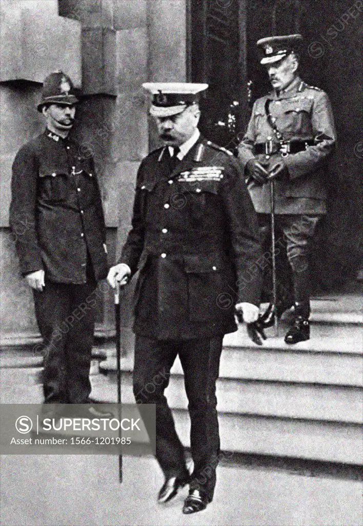 Field Marshal Horatio Herbert Kitchener,1st Earl Kitchener  From the archives of Press Portrait Service formerly Press Portrait Bureau