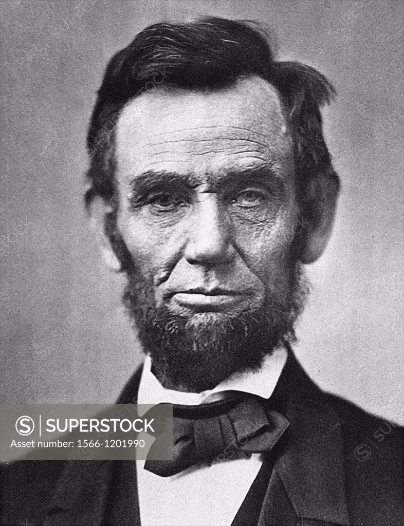 Abraham Lincoln 16th President of the United States 1809-1865  From the archives of Press ~Portrait Service formerly Press Portrait Bureau
