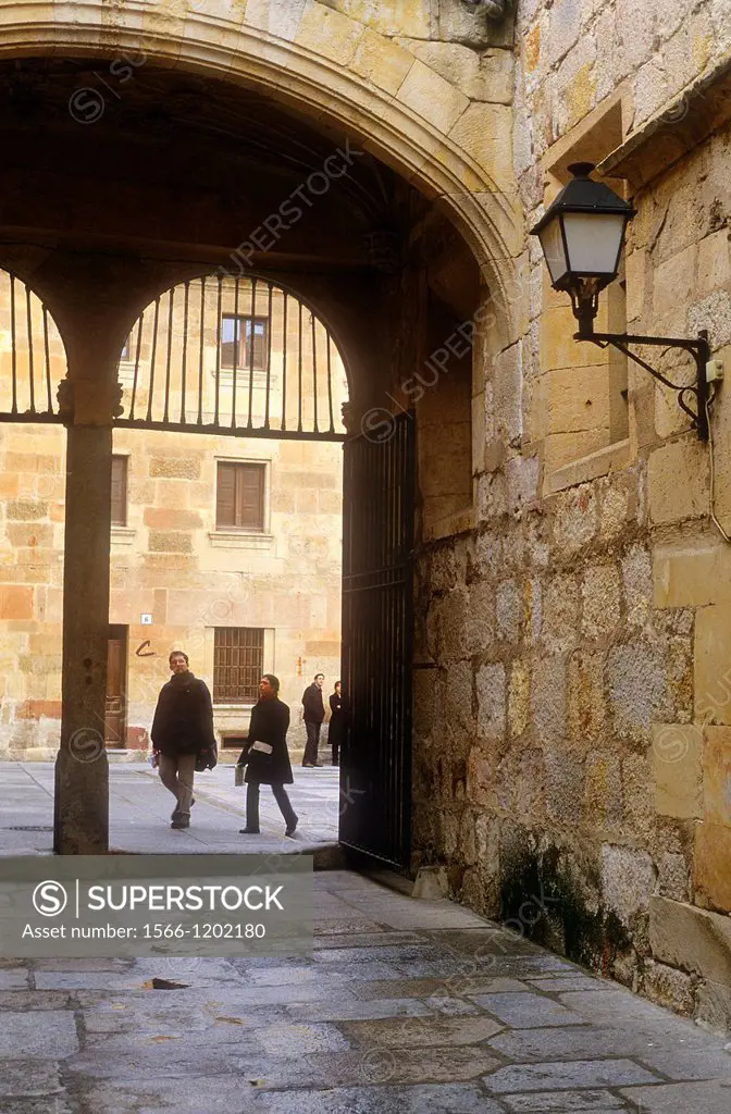 Main entrance to Escuelas Menores, University,Salamanca,Spain