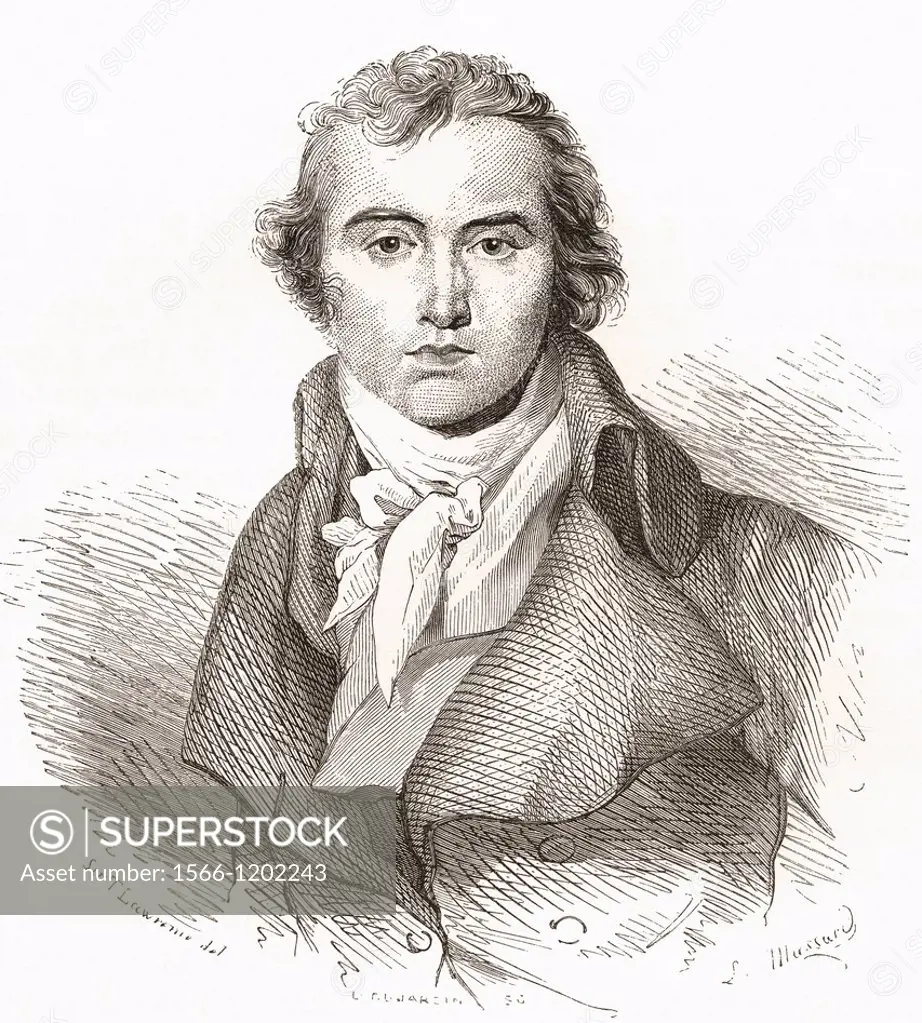 Sir Thomas Lawrence, 1769-1830  Leading English artist and portrait painter, president of the Royal Academy  From Histoire des Peintres, École Anglais...
