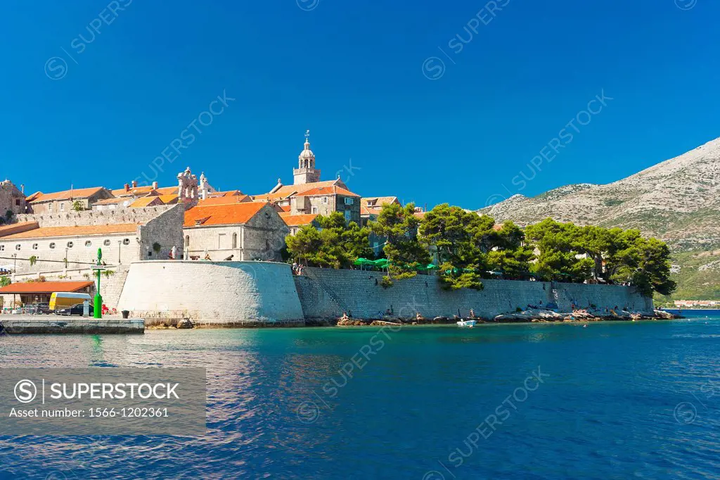 Korcula old town walls, Croatia