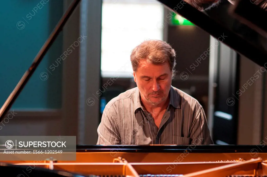 Bobo Stenson, the Swedish Grammy Award winning pianist, photographed during rehearsals for his Bath Festival performance
