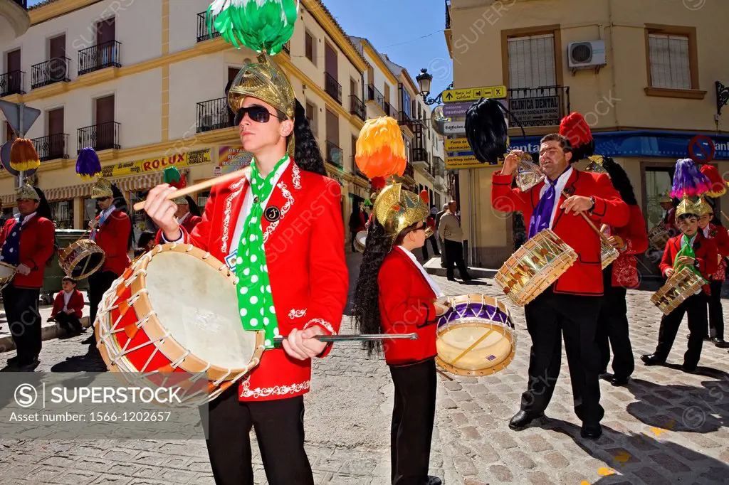Judios colinegros Black-tailed Jews  Holy Week procession Baena  Córdoba province  Spain