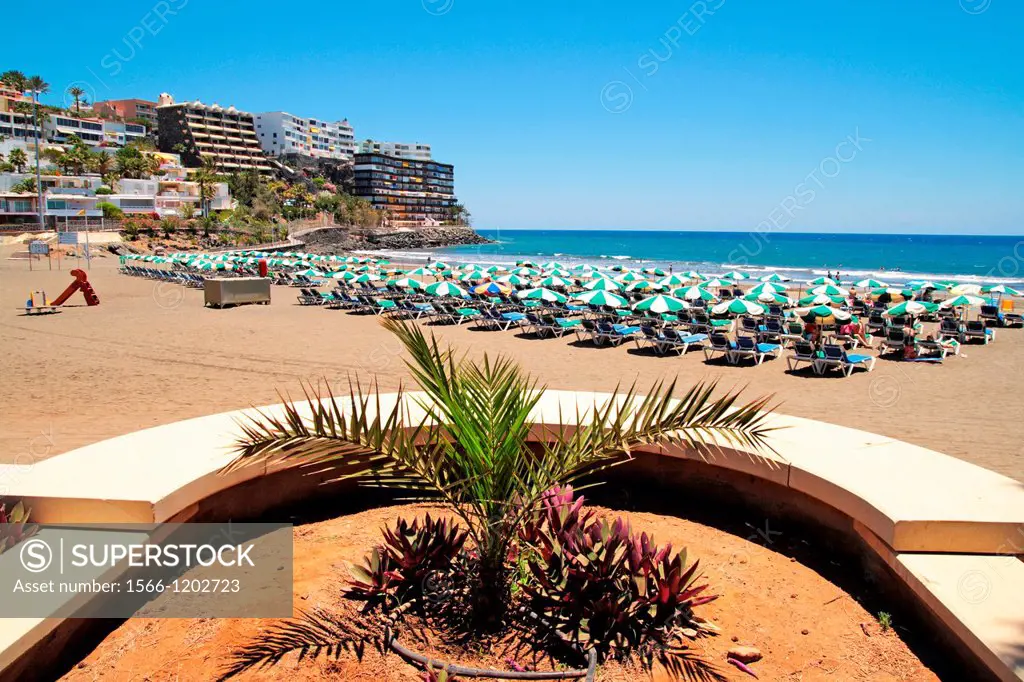 Puerto Rico beach in Gran Canaria island