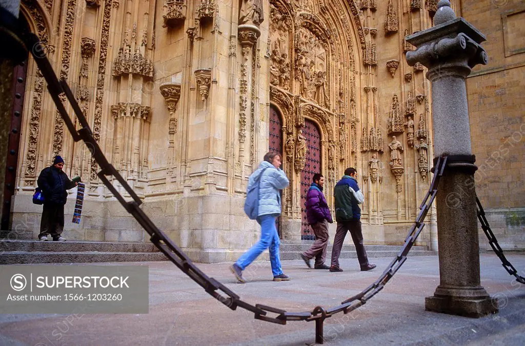 Main entrance of New cathedral,Salamanca,Spain