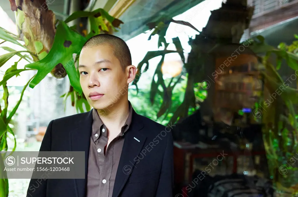 New York fashion designer Jason Wu visits his favorite places in Taipei  Portrait taken at restaurant Shi Zhi Tang, known for its traditional Taiwanes...