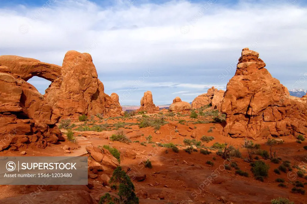 South Window  Water and ice, extreme temperatures, and underground salt movement are responsible for the scultured rock scenery of Arches National Par...